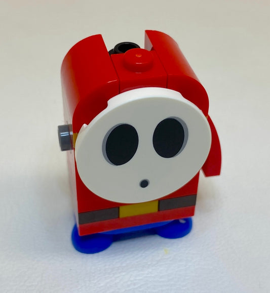 LEGO Super Mario Shy Guy Brick Built Minifigure As Pictured