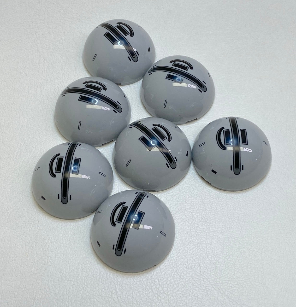 LEGO Star Wars Light Bluish Grey Hemisphere 4x4 Fun Pack of 6