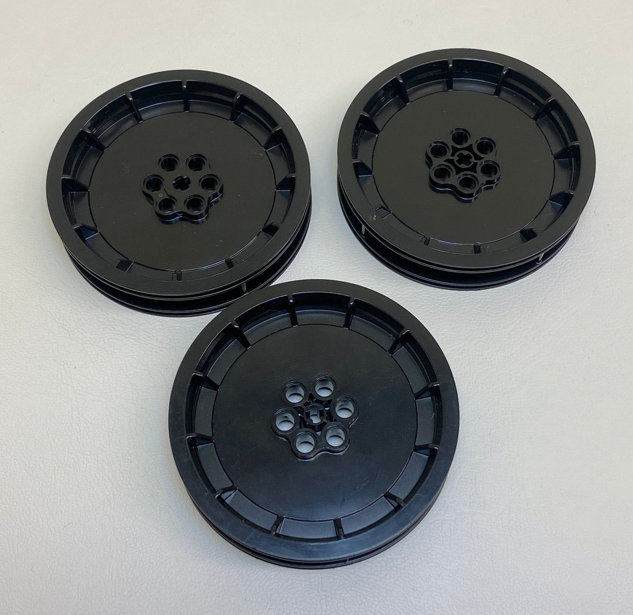 LEGO Black Motorcycle Wheel Pack of 3