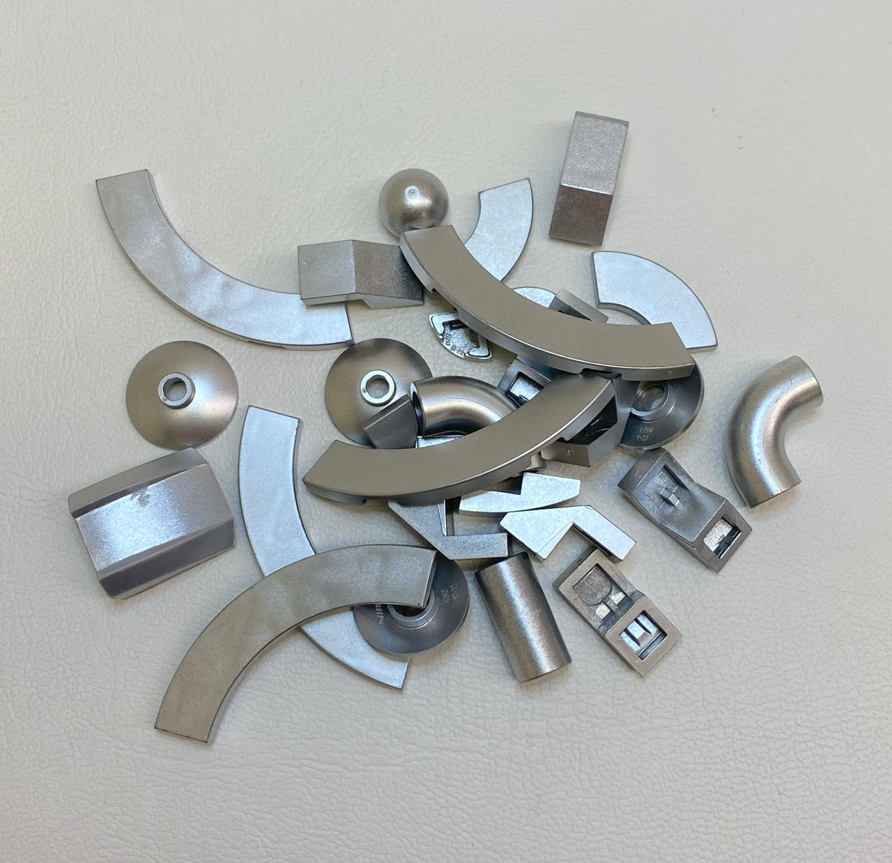LEGO Metallic Silver Fun Pack Mixed Small Pieces Dishes Tiles Slopes and More
