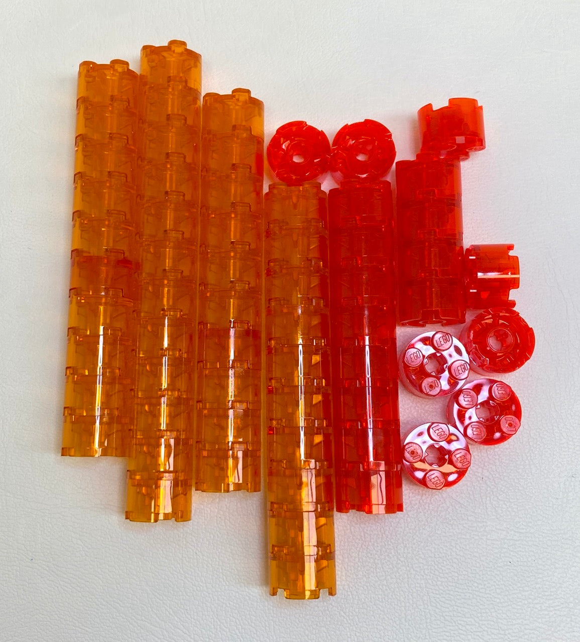 LEGO Round Brick 2x2 Fun Pack Various Trans Orange