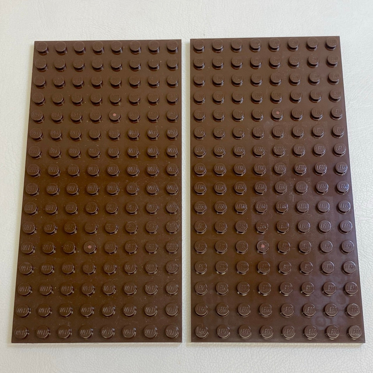 LEGO Plate 8x16 Pack Of 2 Dark Brown