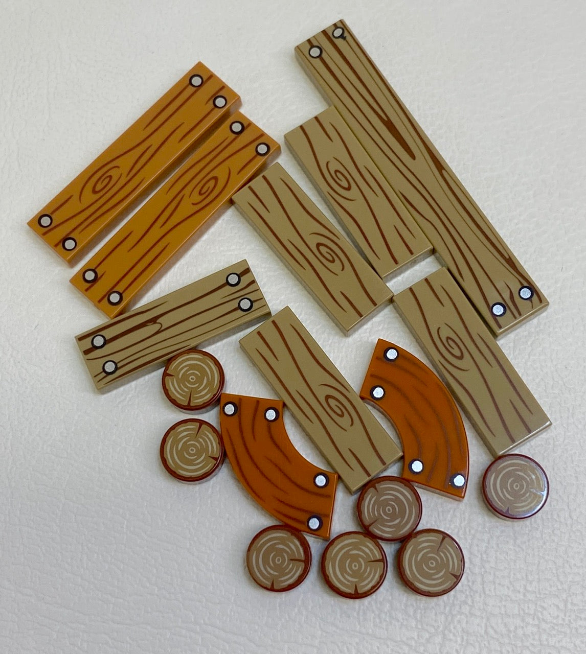 LEGO Mixed Types Printed Tiles Wood / Timber Fun Pack