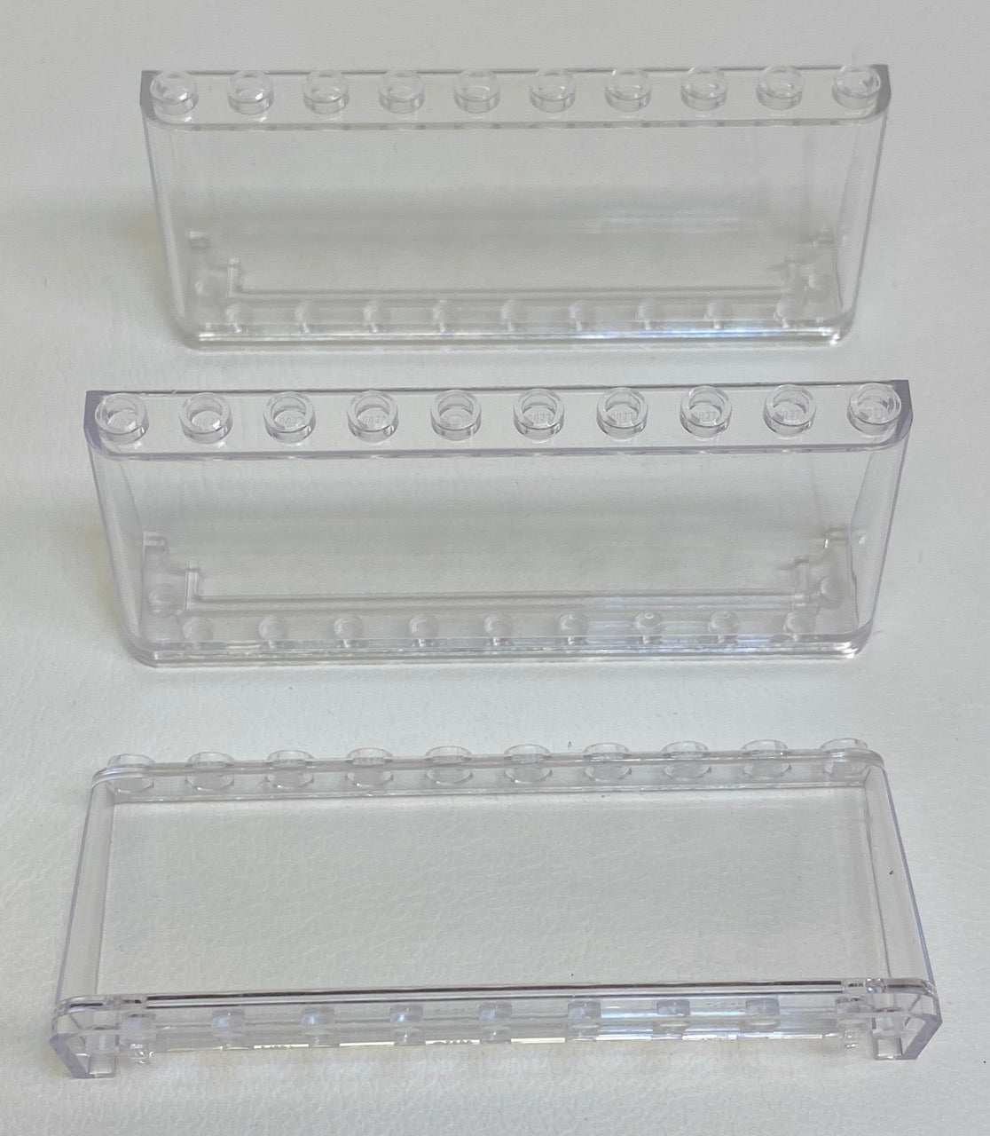LEGO Trans Clear Windscreen 2x10x3 Pack of 3