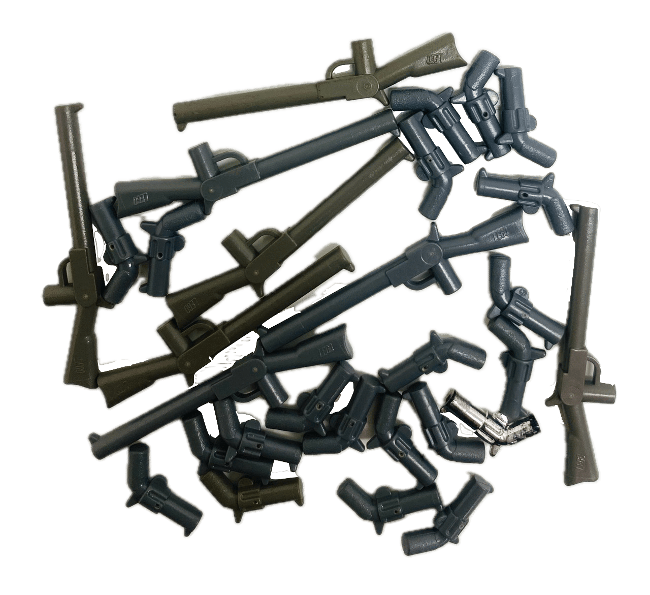 LEGO Western Guns Fun Pack Dark Grey (Mixed Shades) Rifles and Revolve ...