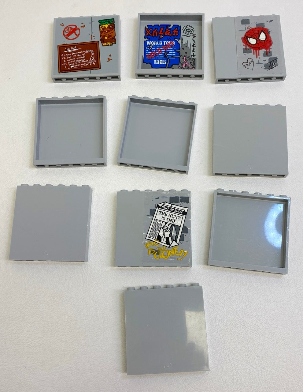 LEGO Wall Panel Light Bluish Grey Fun Pack Marvel