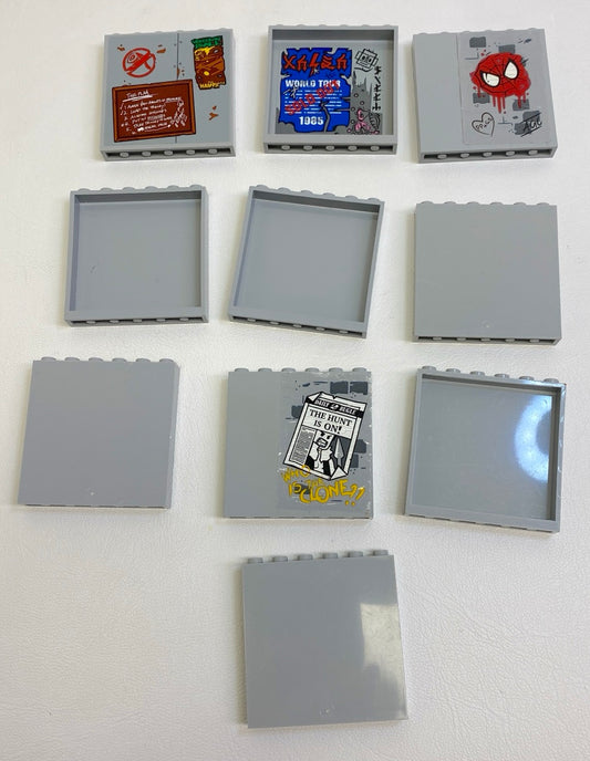 LEGO Wall Panel Light Bluish Grey Fun Pack Marvel