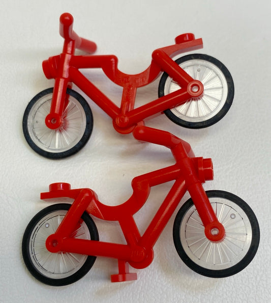 LEGO Bicycle Pack of 2 Red City Friends