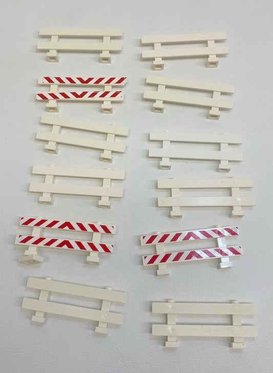 LEGO White Fence 1x8x2-2/3 Fun Pack of 12