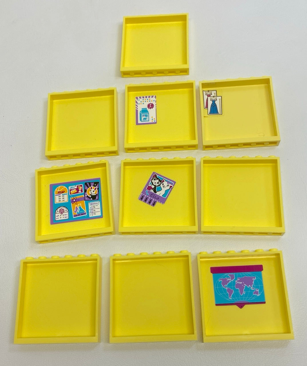 LEGO Wall Panel Bright Light Yellow Fun Pack