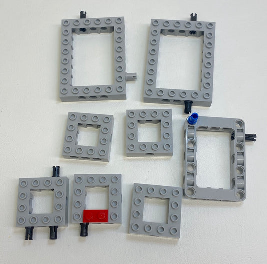LEGO Technic Light Bluish Grey Open Brick and Frame Fun Pack Mixed Sizes