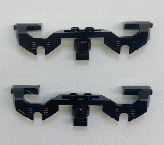 LEGO Trains Decorative Sides with Open Hub Points Pack of 2 Black