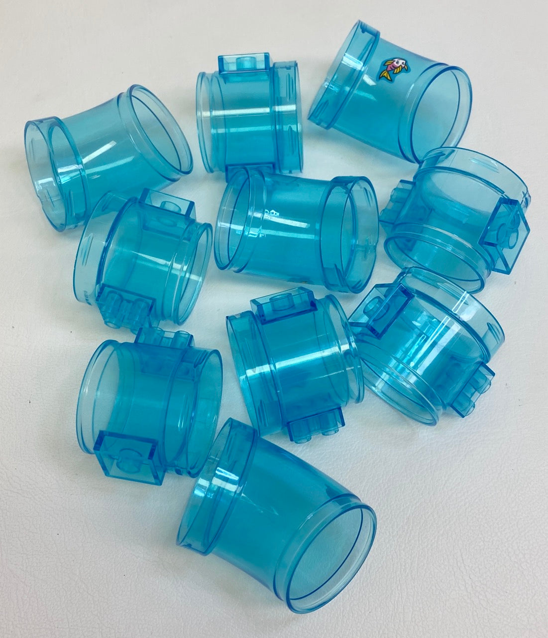 LEGO Tube / Cylinder Fun Pack Trans Light Blue