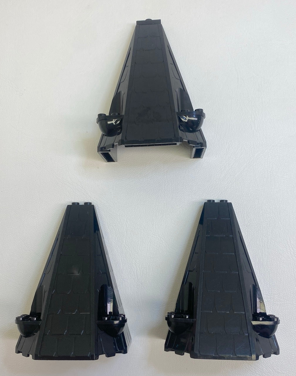 LEGO Black Tower Roof 6x8x9 With Roof Tiles Pack of 3
