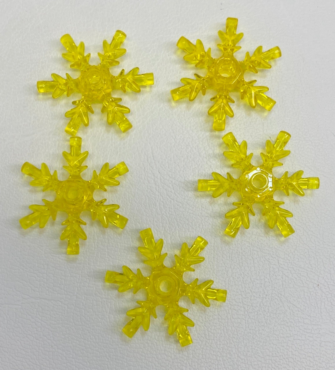 LEGO Crystal Snowflakes Pack Of 5 Trans Yellow