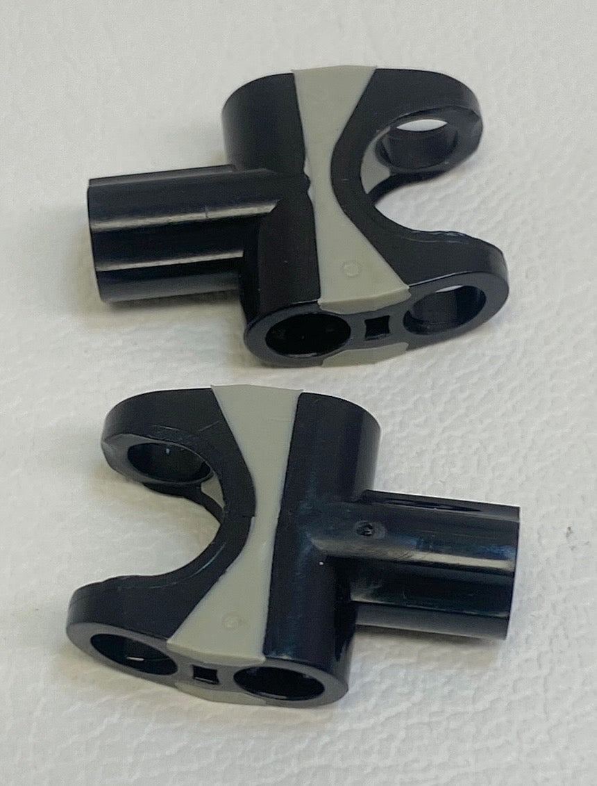 LEGO Technic Black Axle Connector 2x3 With Ball Joint Socket Pack of 2