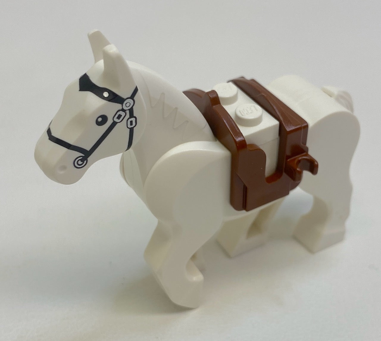 LEGO Animal White Horse With Movable Legs and Saddle