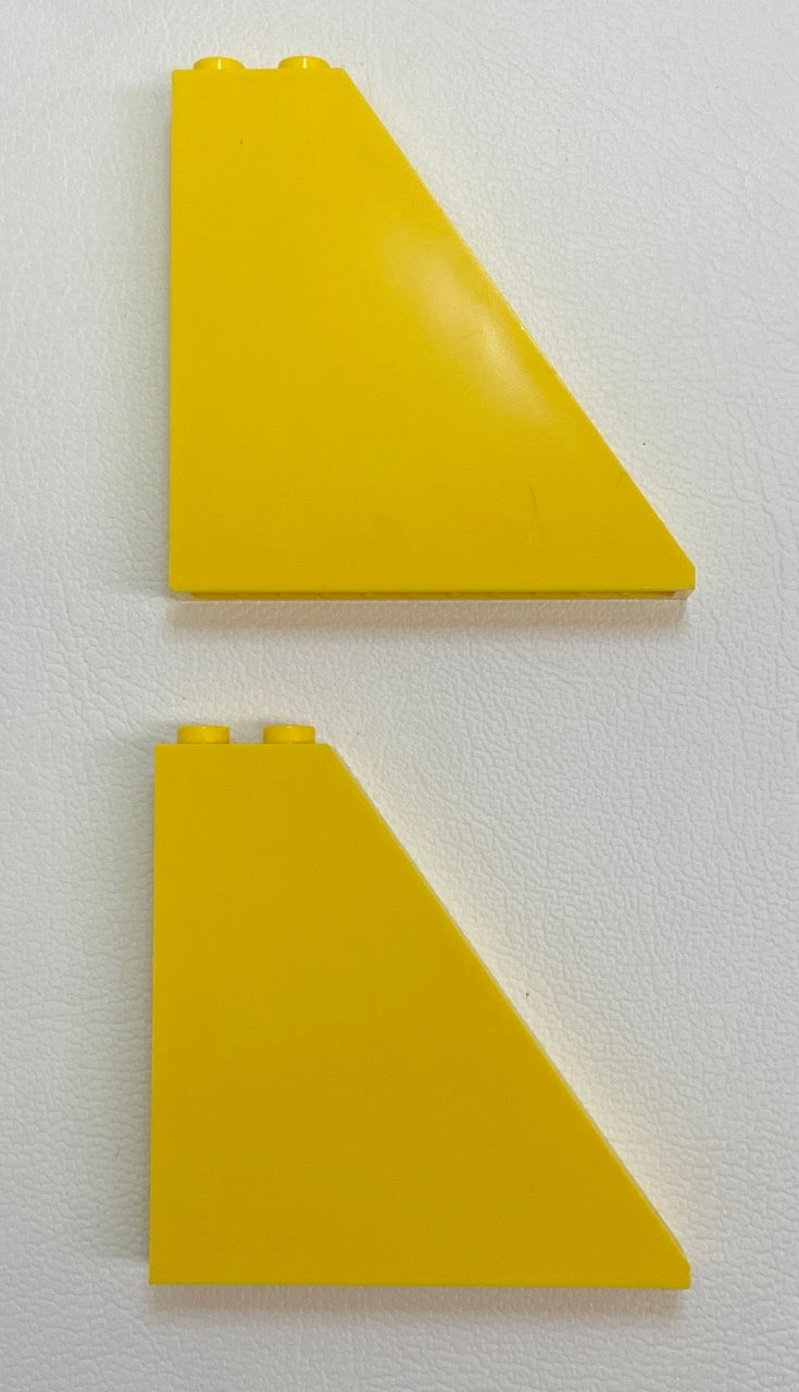 LEGO 6x1x5 Slope Fun Pack of 2 Yellow