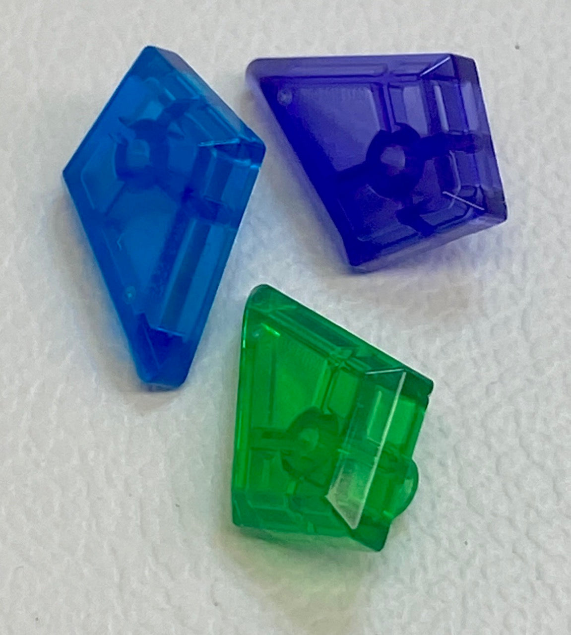 LEGO Tile 1x2 Diamond Fun Pack Mixed Trans Colours