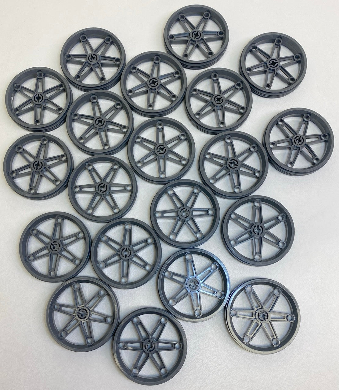 LEGO Motorcycle Wheel 61.6x13.6mm Pack of 20 Dark Bluish Grey