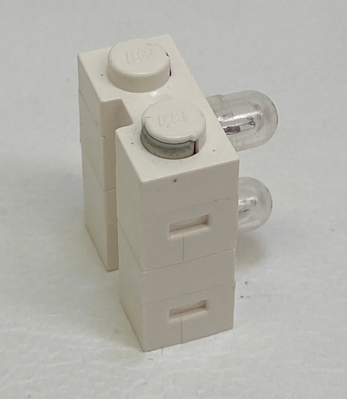 LEGO Vintage Electric Light Brick 1x2 Pack of 2 White