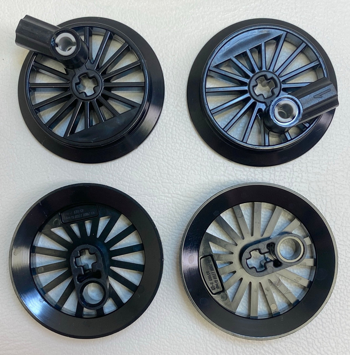 LEGO Black Train Wheel Pack of 4 37mm