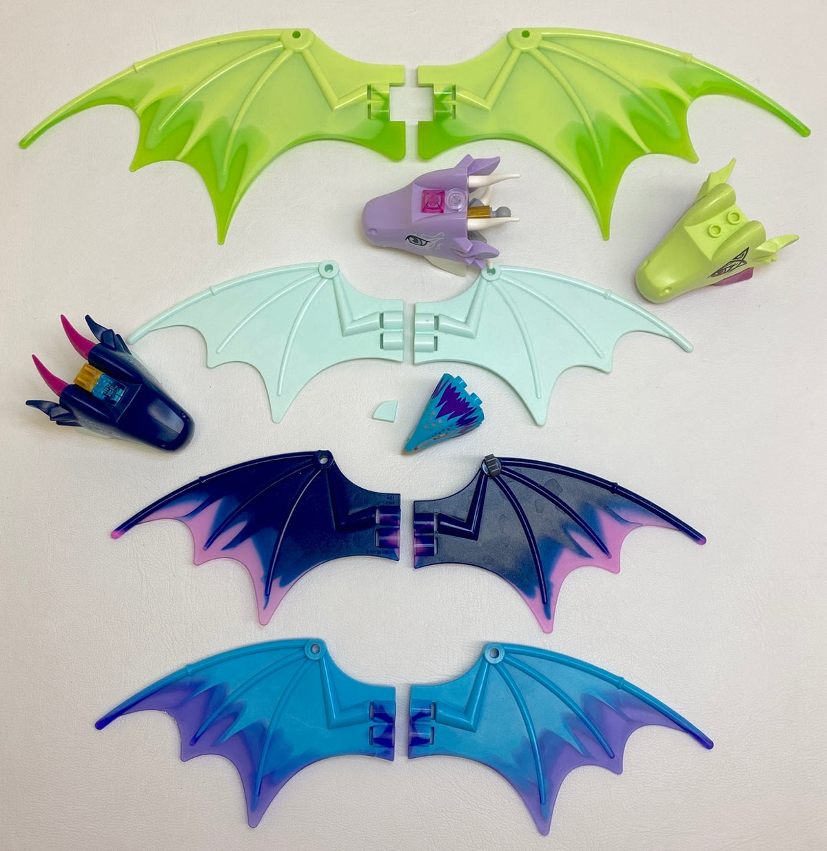 LEGO Dragon Pieces Fun Pack Mixed Heads and Wings - Ninjago Elves Castle Dungeons and Dragons