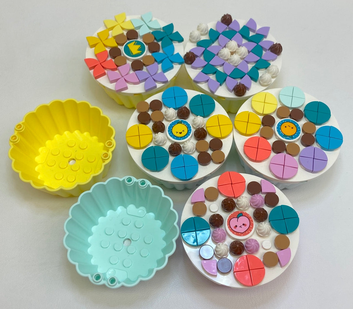 LEGO Cupcake Container / Patty Case Fun Pack Mixed Colours