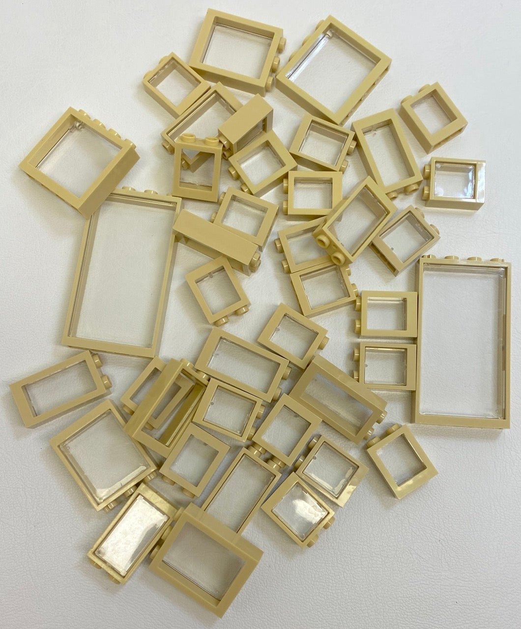 LEGO Tan Window Fun Pack - Trans Clear Glass