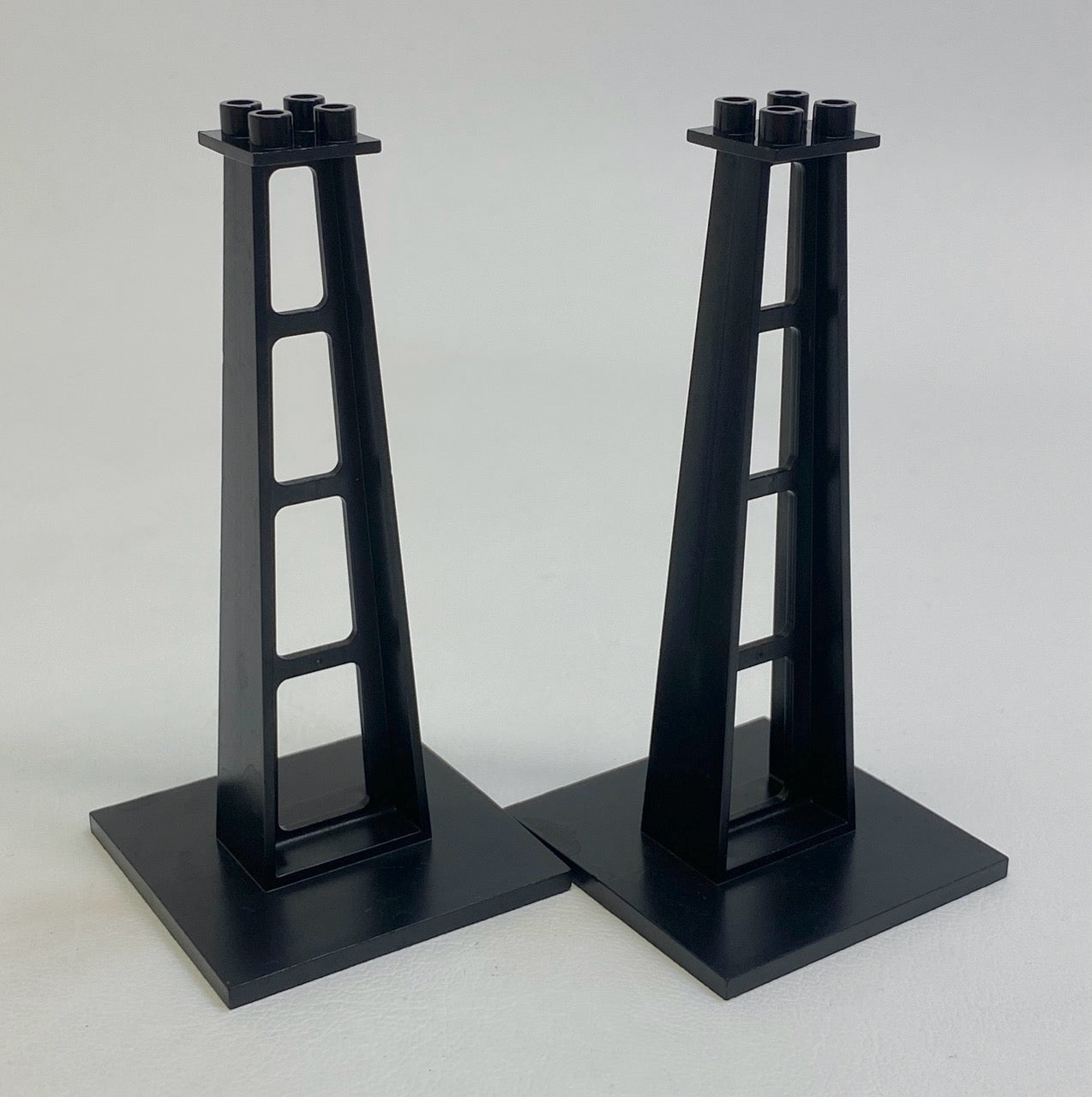 LEGO Black Support Stanchion 6x6x10 Pack of 2