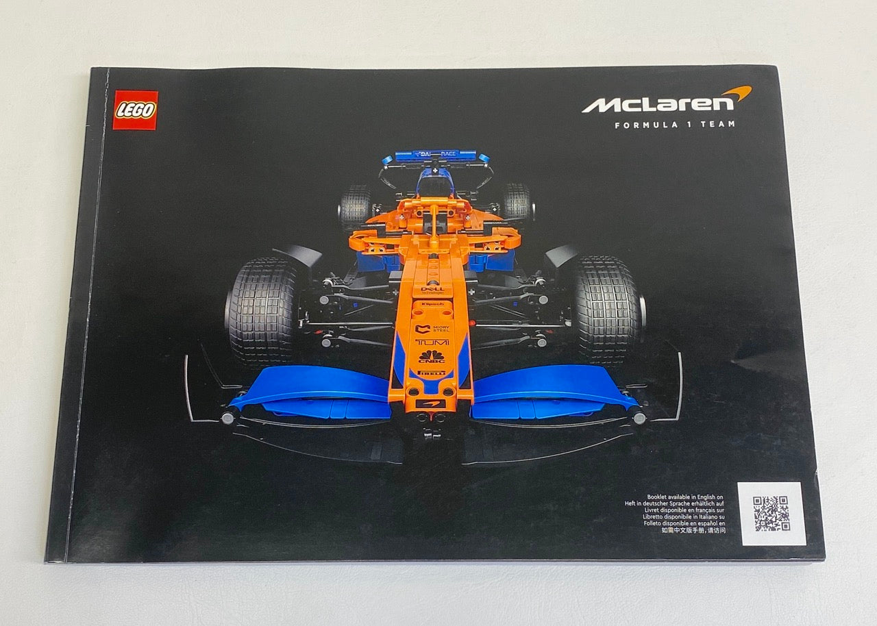 LEGO Technic McLaren Formula 1 Team 2022 Race Car Set #42141 with Instructions As Pictured