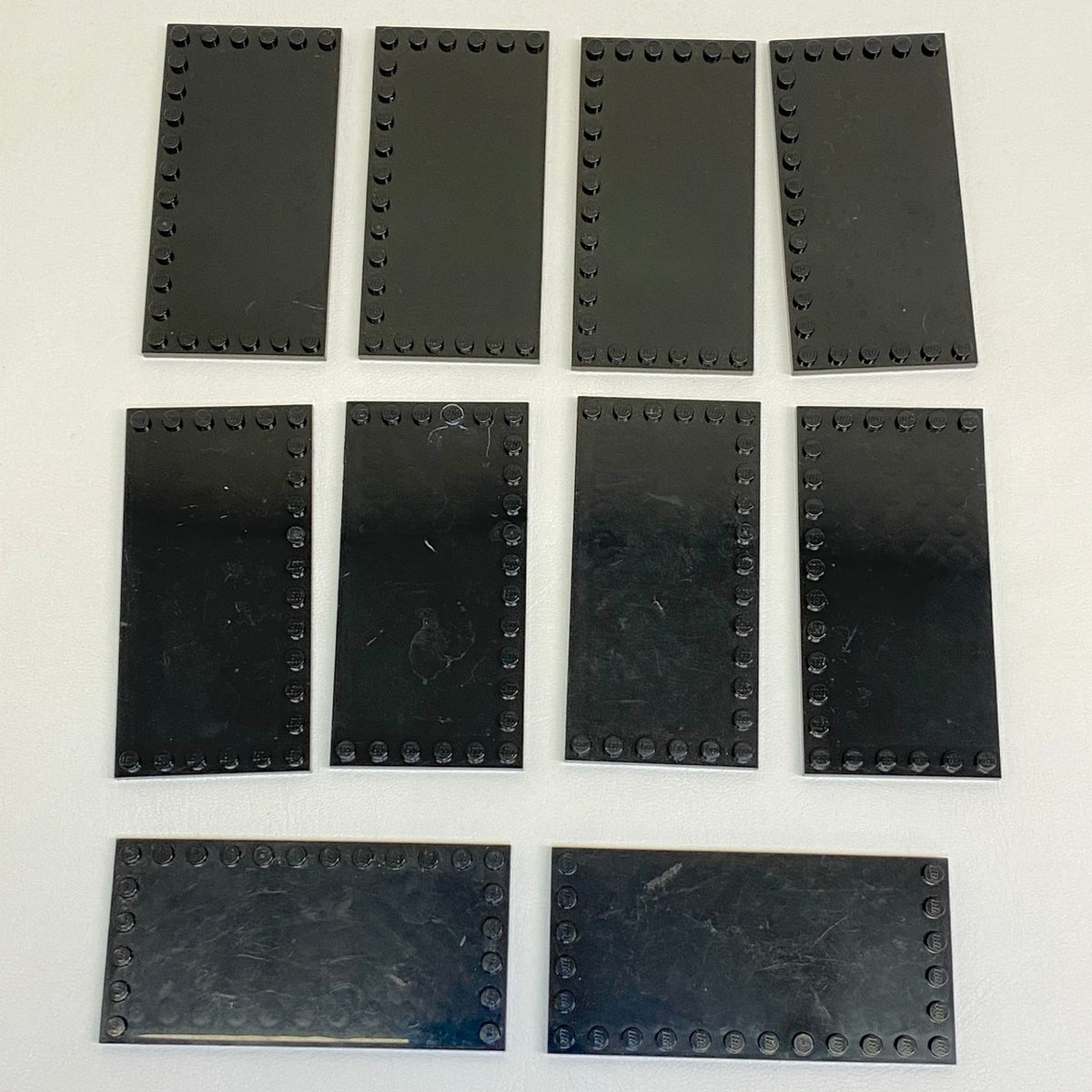 LEGO Tile 6x12 with Studs on Edges Pack of 10 Black