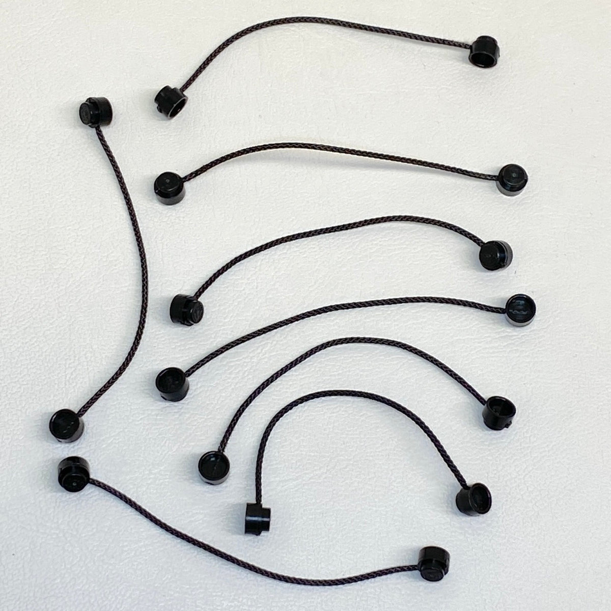LEGO Black String with End Studs 10L Pack of 8 Black