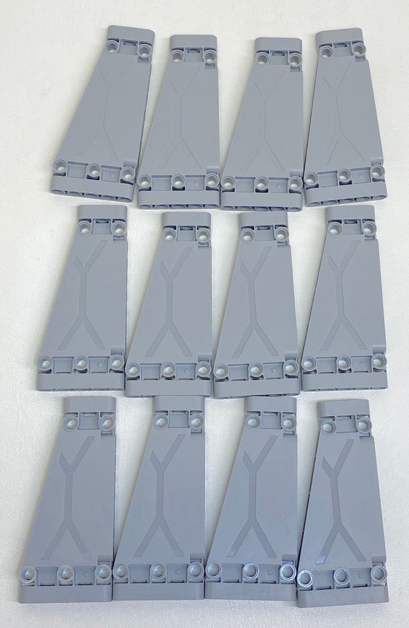 LEGO Technic Panel 5x11x1 Pack of 12 Light Bluish Grey
