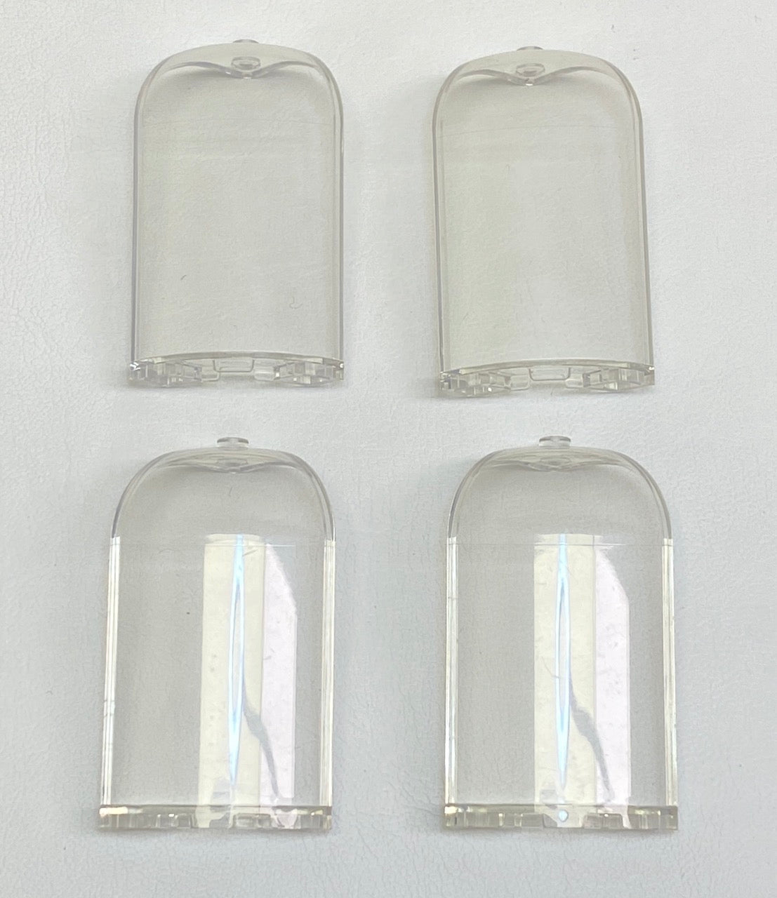 LEGO Panel 3x3x6 Corner Pack of 4 Trans Clear