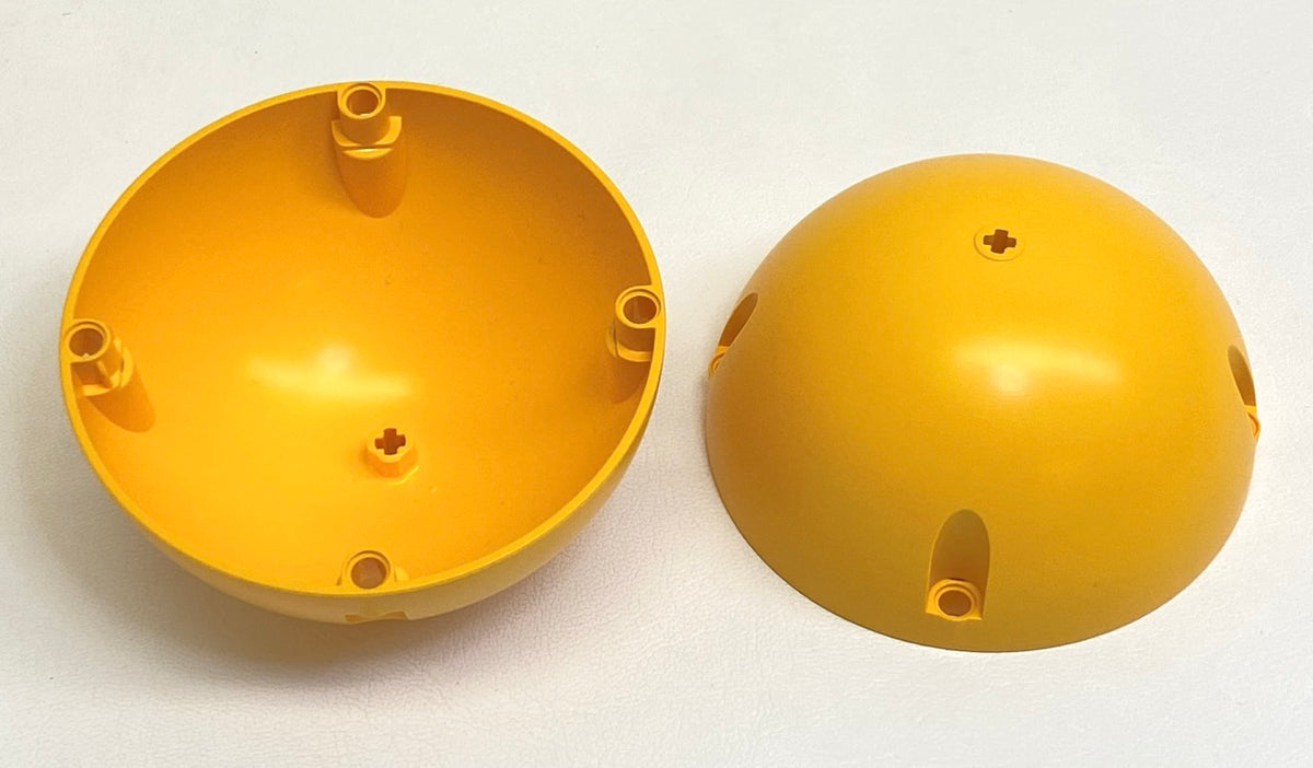 LEGO 11x11 Hemisphere Pack of 2 Bright Light Orange