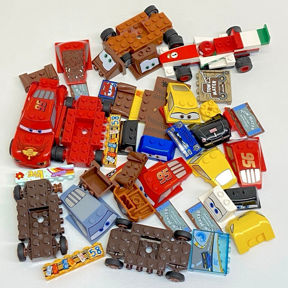 LEGO Pixar Cars Mixed Printed & Character Pieces Fun Pack
