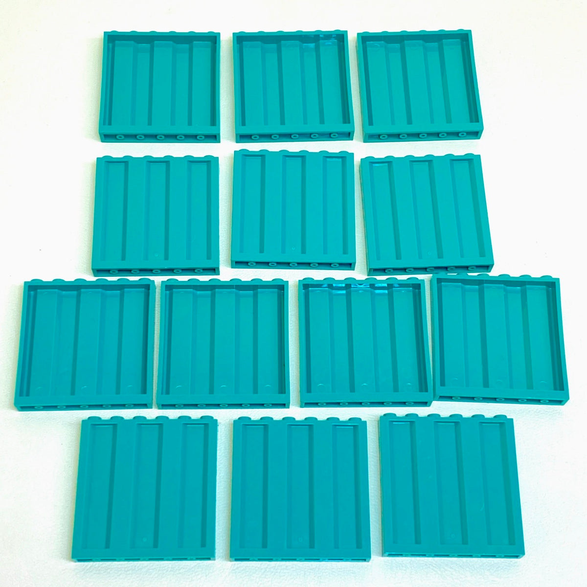 LEGO Corrugated Panel 1x6x5 Fun Pack Dark Turquoise