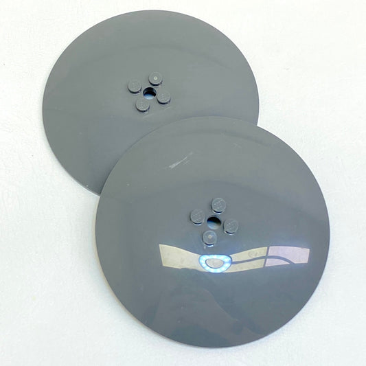 LEGO Dish 10x10 Pack of 2 Dark Bluish Grey