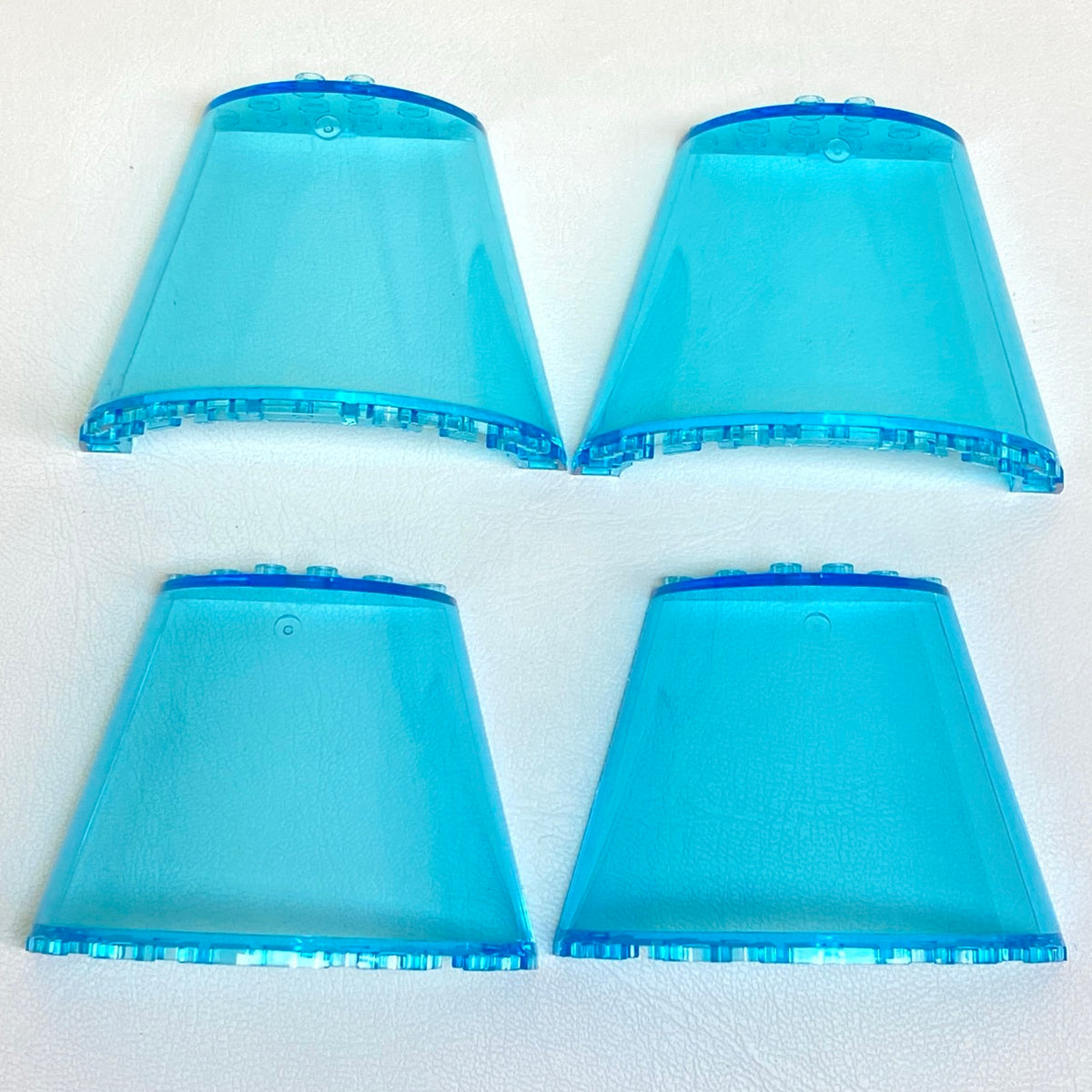 LEGO Half Cones 10x5x6 Pack of 4 Trans Light Blue
