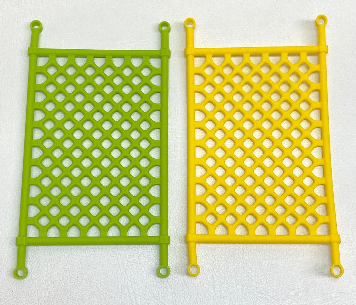 LEGO Plastic Net / Lattice Pack of 2 Lime / Yellow