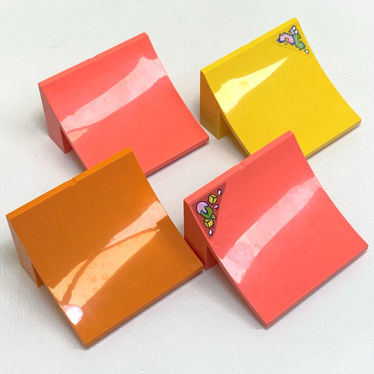 LEGO Stuntz Ramp / Slope Fun Pack Yellow / Coral / Orange