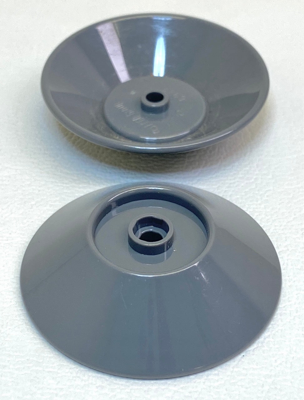 LEGO Dish 5x5 Dark Bluish Grey Pack of 2