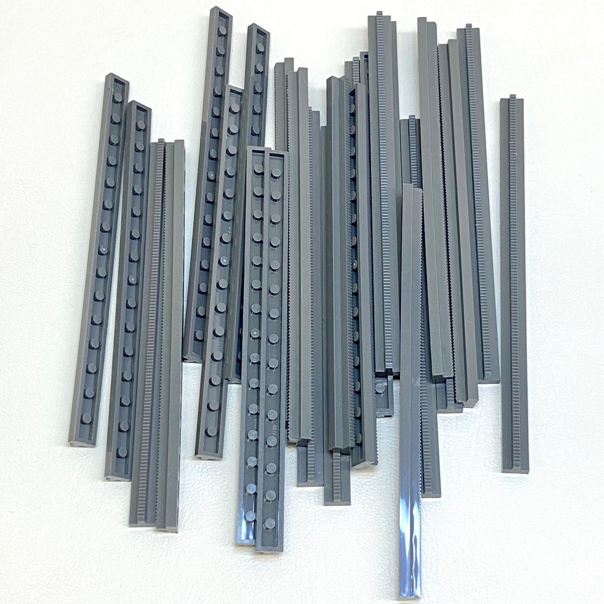 LEGO Train Track Straight 16L Fun Pack Dark Bluish Grey