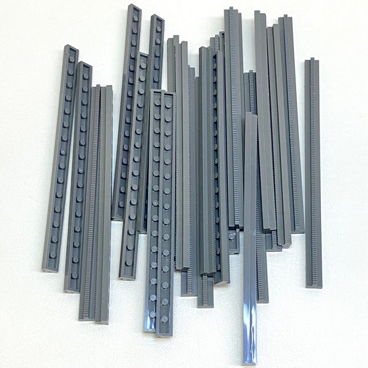 LEGO Train Track Straight 16L Fun Pack Dark Bluish Grey