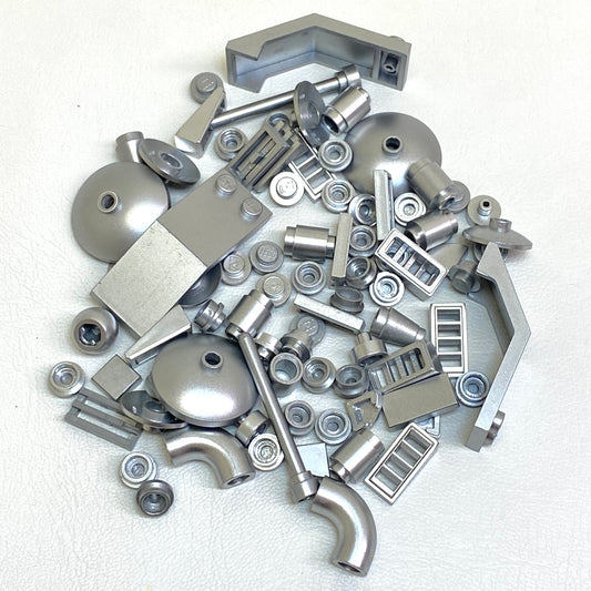 LEGO Metallic Silver Fun Pack Mixed Pieces