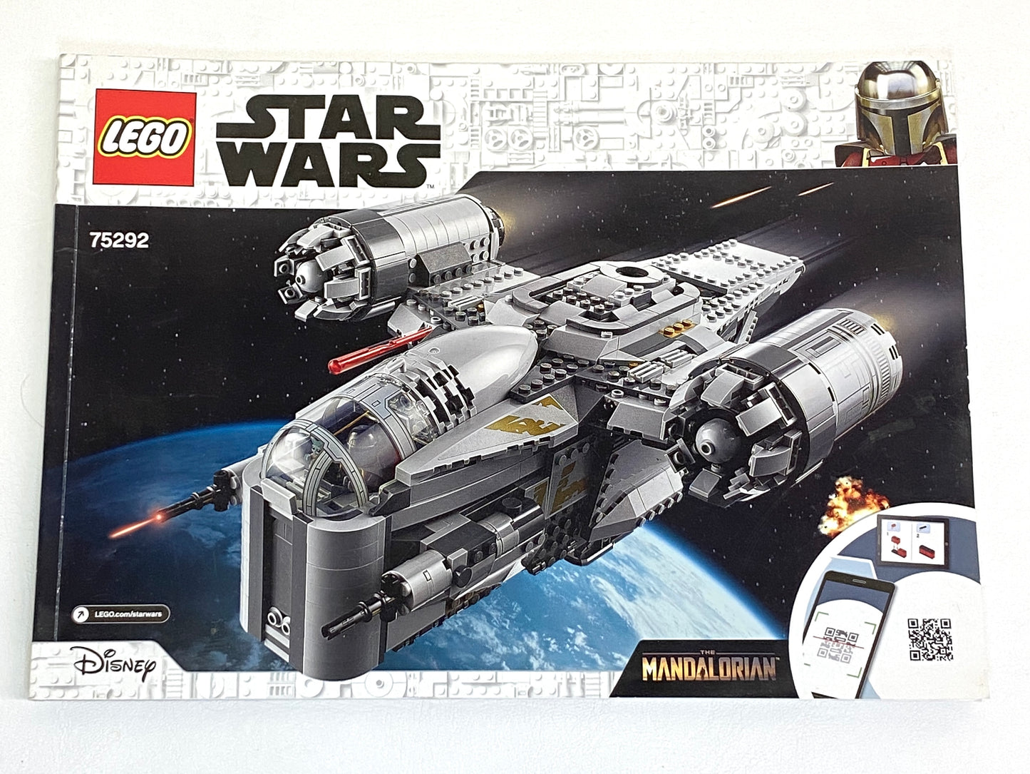 LEGO Star Wars Razor Crest / Mandalorian Bounty Hunter Transport Set #75292 with Instructions As Pictured
