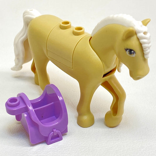 LEGO Friends Animal Tan Horse with Medium Lavender Saddle