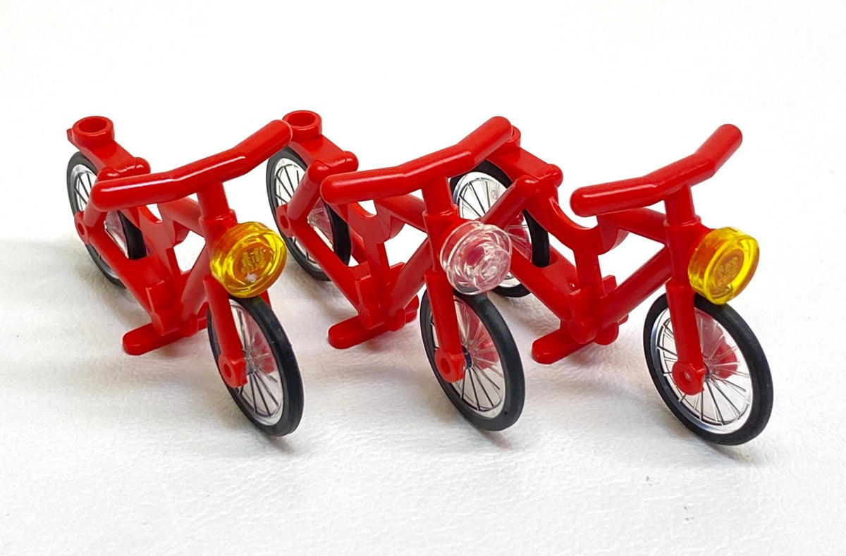 LEGO Bicycle Pack of 3 Red