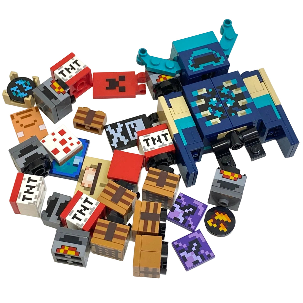 LEGO Minecraft Printed Pieces Fun Pack Mixed Bricks Tiles and More